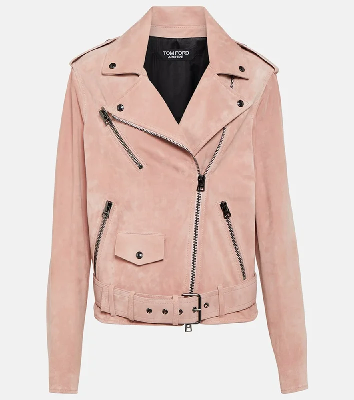 Tom Ford Suede biker jacket Herringbone Jacket Checkered Jacket Solid Jacket