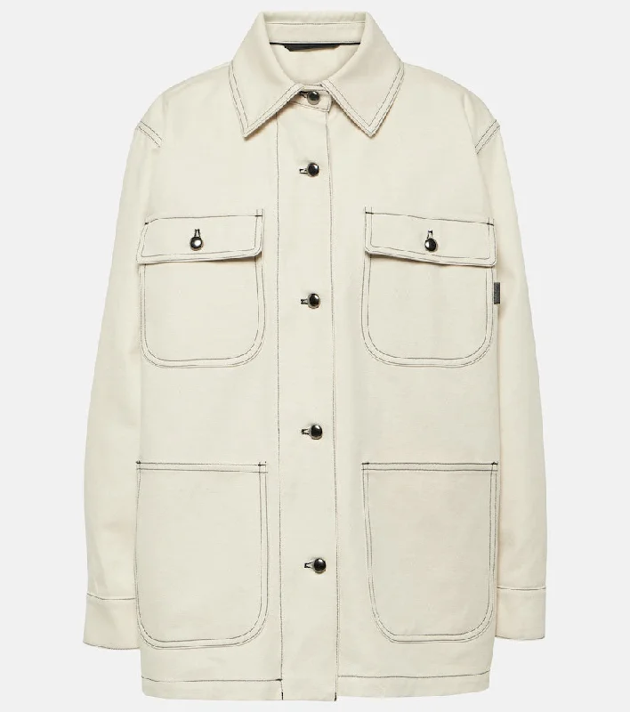 Max Mara Dardano cotton and linen jacket Appliqued Jacket Beaded Jacket Sequined Jacket