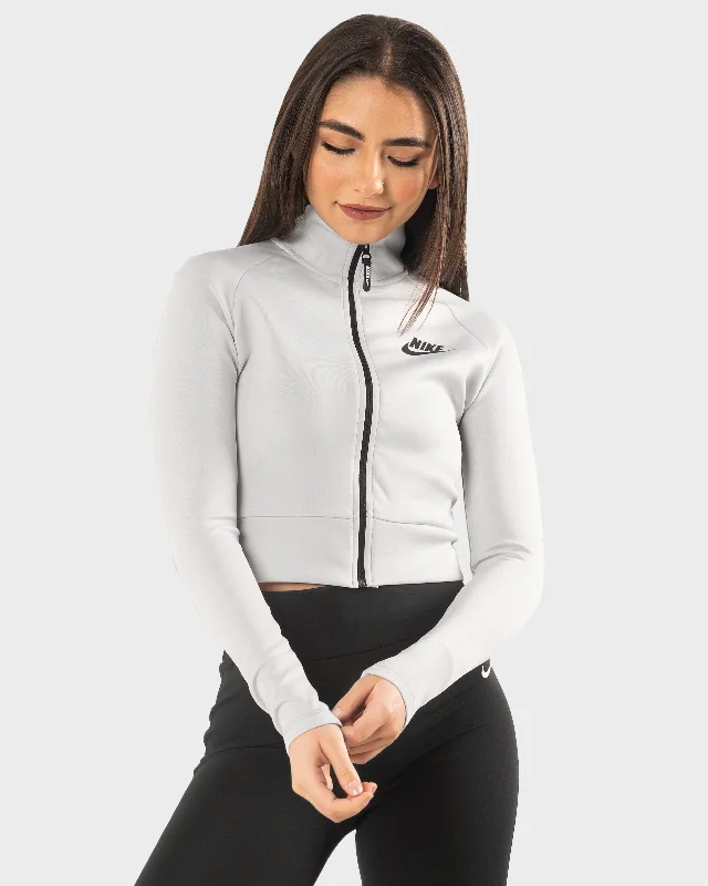 CROPPED GREY JACKET NIKE Knit Jacket Woven Jacket Fleece Jacket