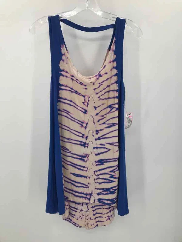 Pre-Owned Green Dragon Blue Size Small Tank Top fitted tank top
