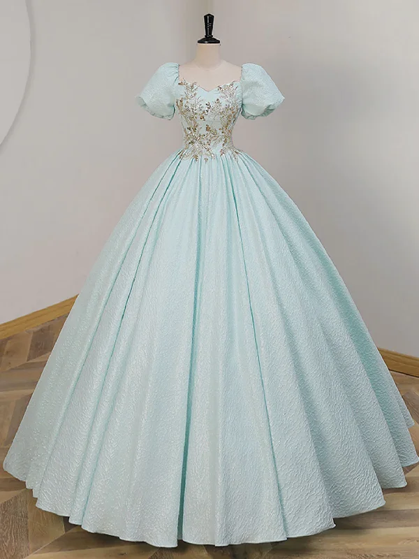 Light Blue A-Line Sequin Beaded Long Prom Dress Formal Party Dress,DP1435 Tunics Gym athletic