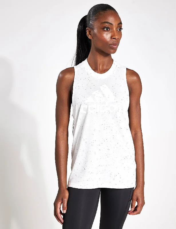 Sportswear Future Icons Winners 3.0 Tank Top - White Melange open back tank