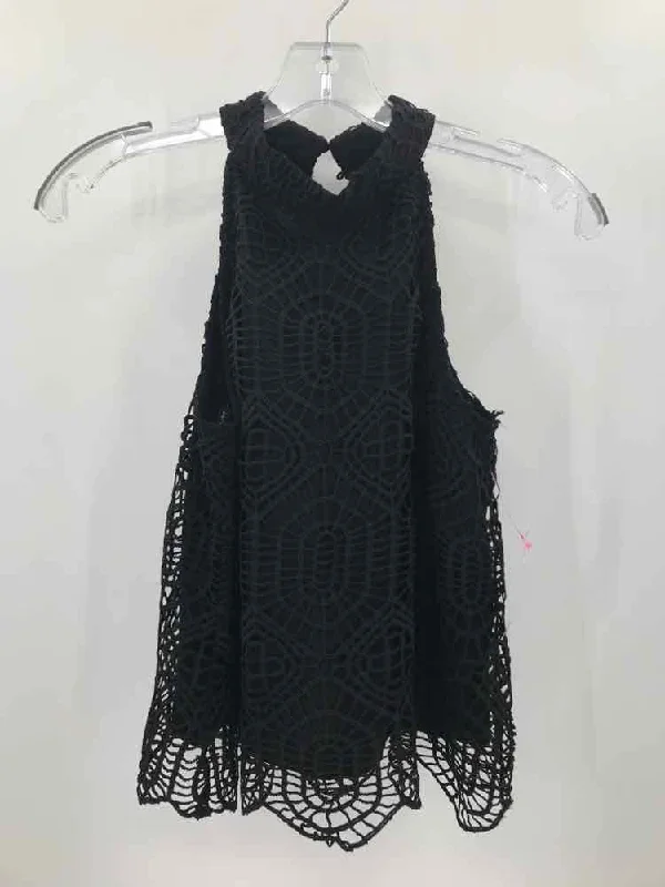 Pre-Owned JOA Los Angeles Black Size Small Tank Top baby blue tank