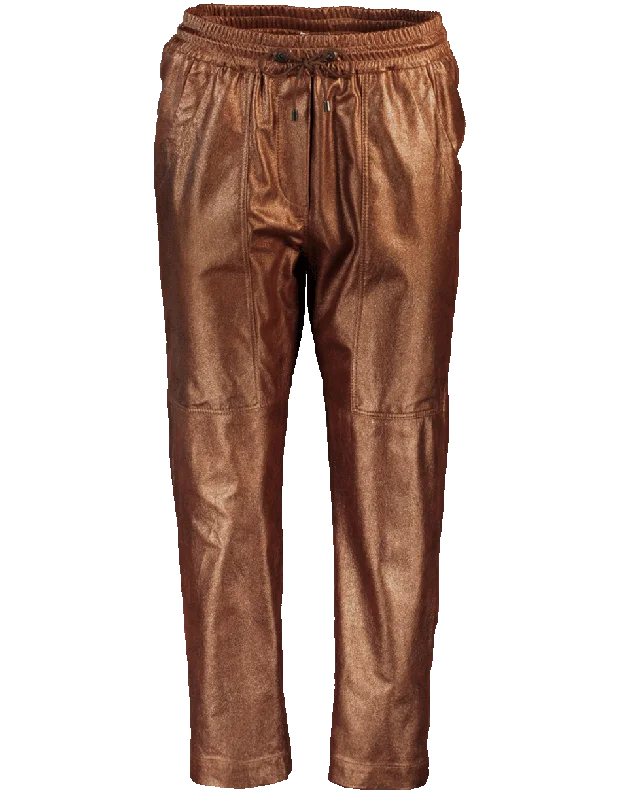 Metallic Jogger Pant Formal Linen Trousers