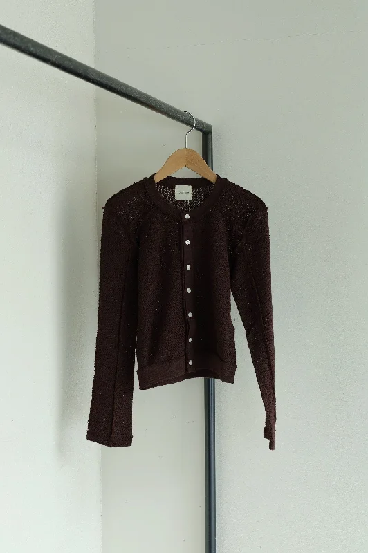 jonnlynx MESH CARDIGAN Mesh Cardigan Canvas Denim