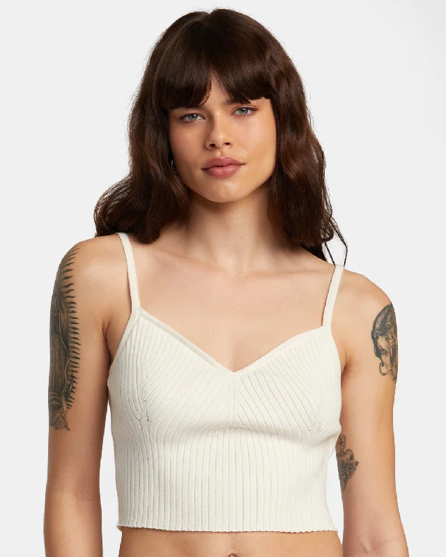 Silhouette Knitted Tank - Natural lime green tank