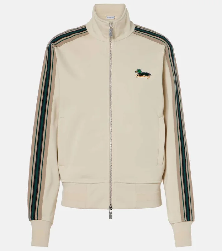 Burberry Logo jersey track jacket Welt Pockets Slit Pockets Flap Pockets
