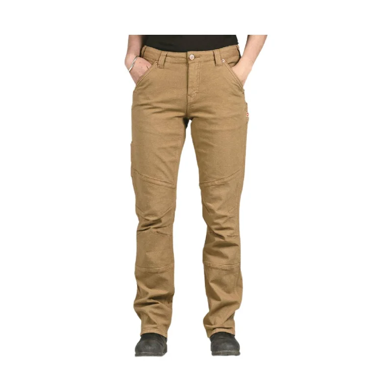 Dovetail Women's Go To Pant - Sawdust Brown Modern Bootcut Pants