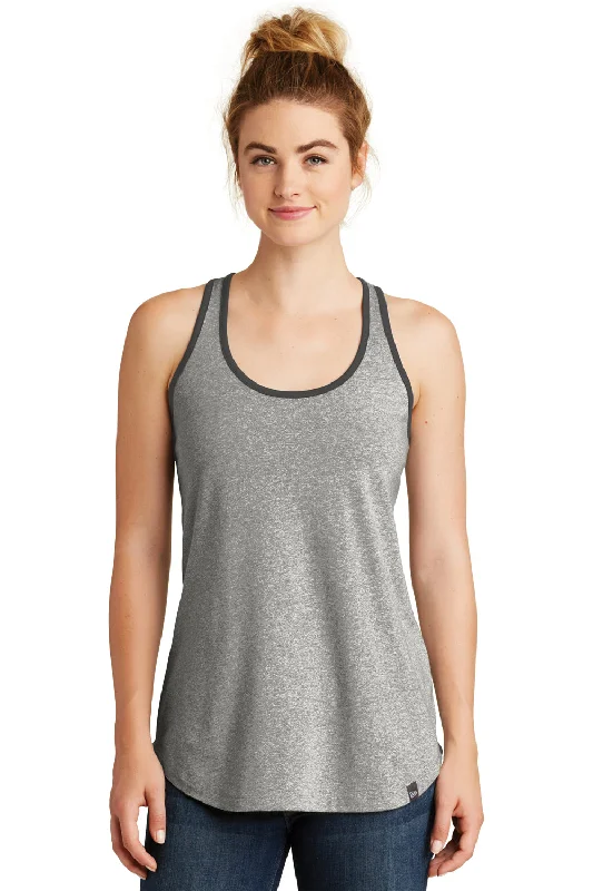 New Era Womens Heritage Tank Top - Light Graphite Grey Twist/Graphite Grey - Closeout rhinestone tank top