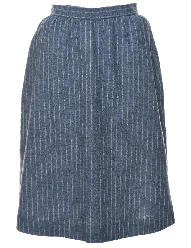 Striped Skirt - S velvet skirt rich