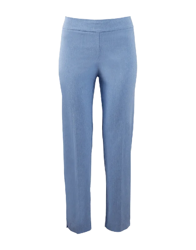 Venezia Pull-On Ankle Slit Pant Stylish Elastic Waist Pants