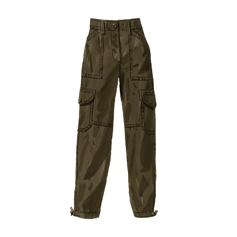 Cargo Pants Classic Bootcut Trousers