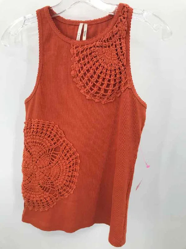 Pre-Owned By Anthropologie Orange Size XS Tank Top casual tank top