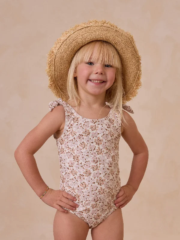Rylee & Cru Millie One-Piece Swimsuit, Wildflower Sexy Cutout Swimsuit