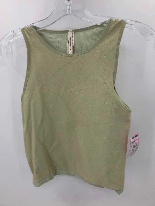 Pre-Owned Anthropologie Green Size XL Tank Top stretchy tank top