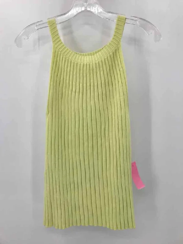 Pre-Owned Anthropologie Yellow Size Large Tank Top black tank top