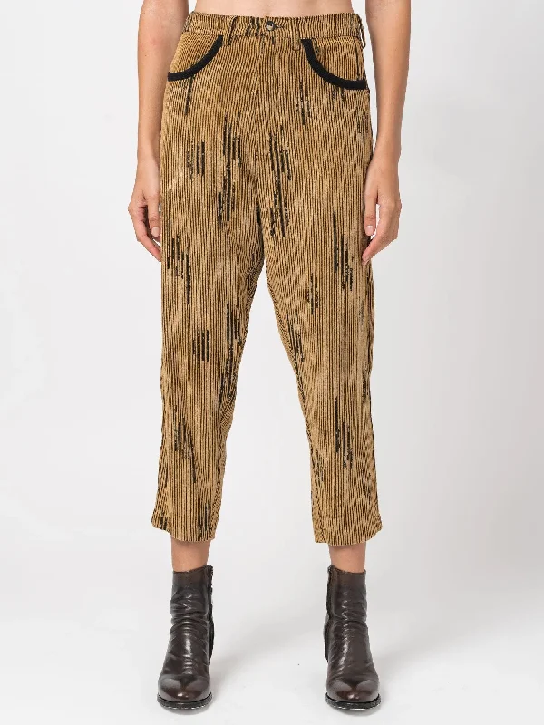 Corduroy Slouch Pants Soft Wool Pants