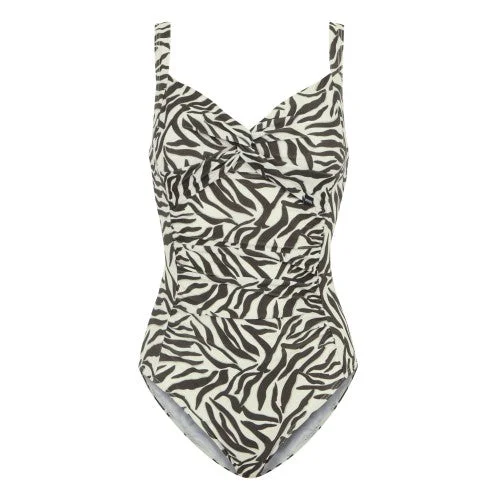 Regatta Womens/Ladies Sakari Zebra Print Tummy Control One Piece Swimsuit Sexy Two-Piece Set