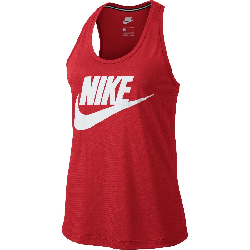 Nike NSW Essential Women's Tank Top Red-White lounge tank top