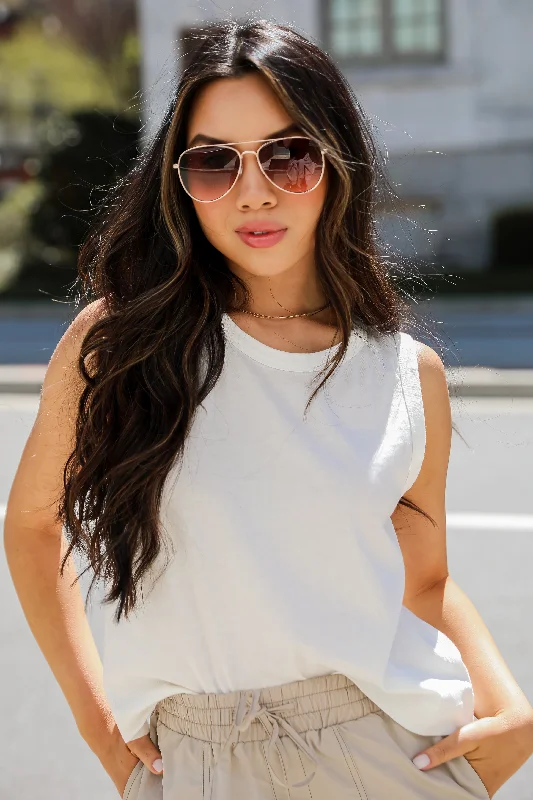 FINAL SALE - Sofia Everyday Tank - DU DEAL slim fit tank