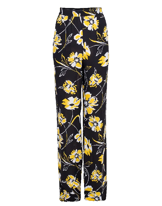 Floral Pajama Pant Relaxed Fit Trousers