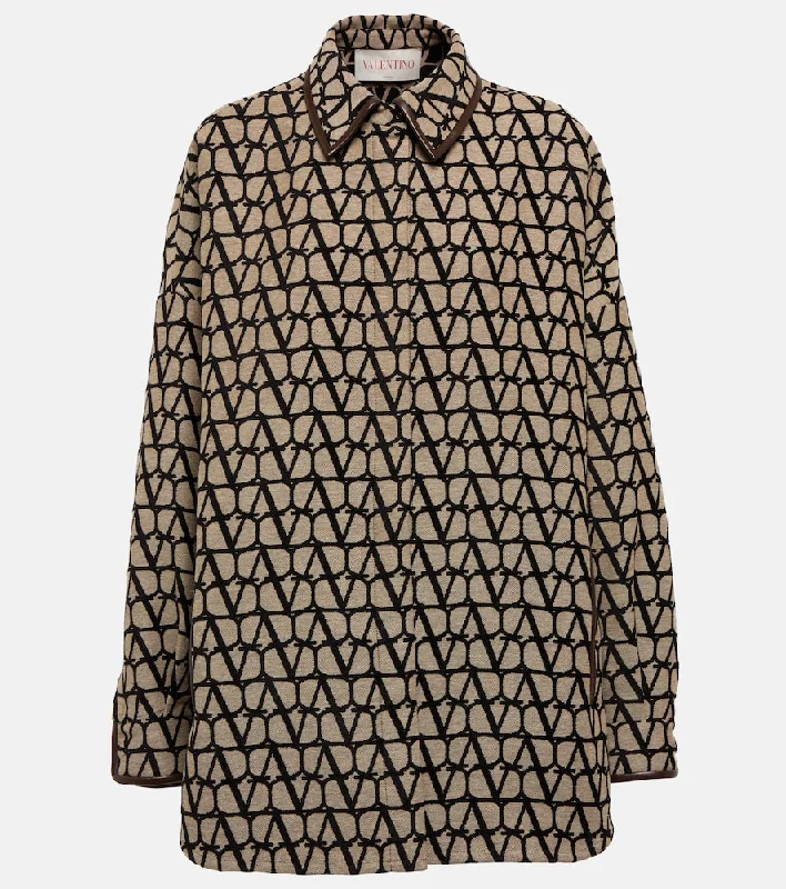 Valentino Toile Iconographe shirt jacket Cardigan Sweater Pullover