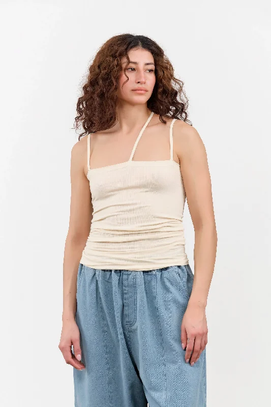 Nida Tank in Off White ivory tank top