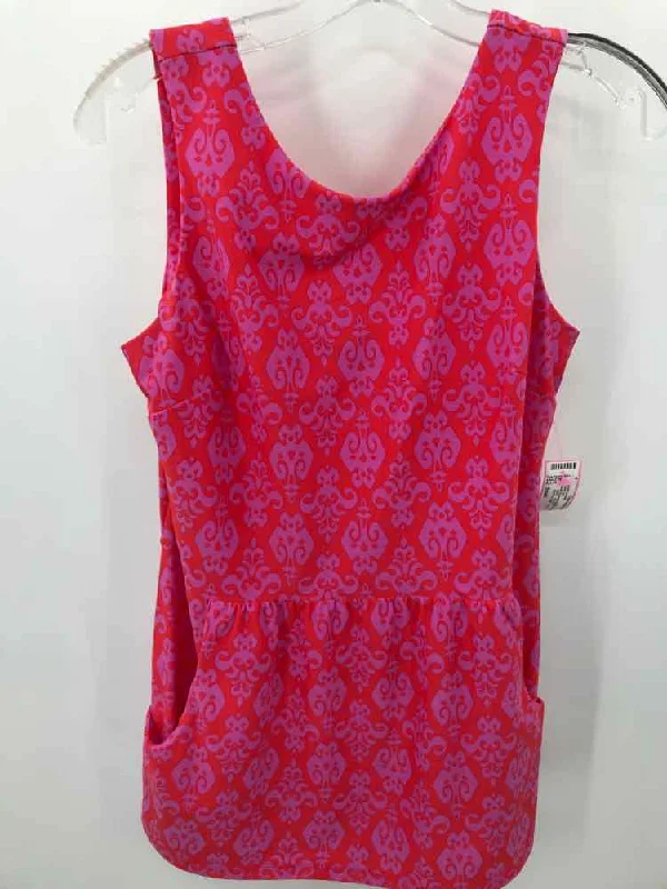 Pre-Owned Jude Connally Red Size Small Printed Tank Top striped tank top