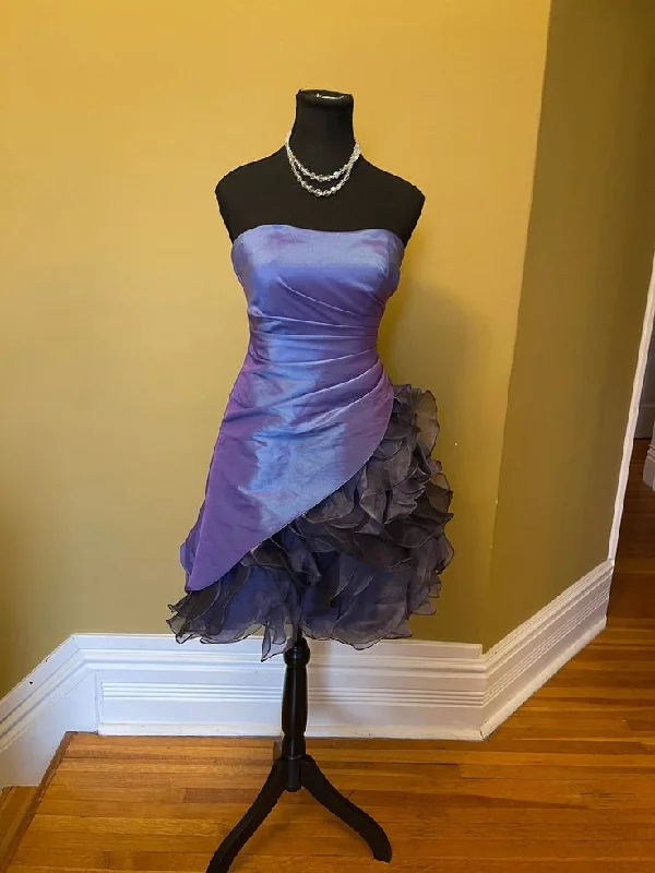 Vintage Sweatheart Strapless Elegant Purple Short Party Dress, DP2113 Tunics Luxurious premium
