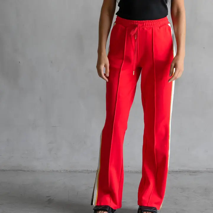 Jordan Interlock Pants Cherry Bomb Formal Slim Pants
