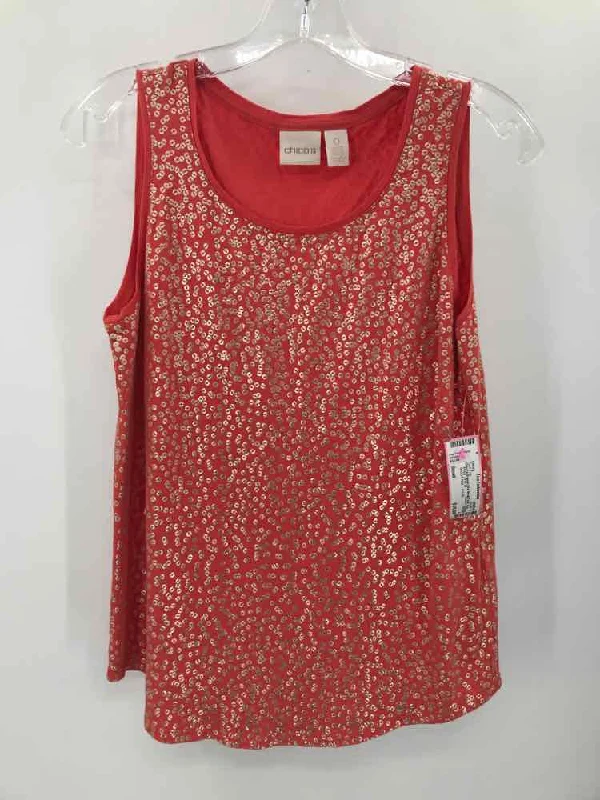 Pre-Owned Chico's Orange Size Small Tank Top flexible tank top