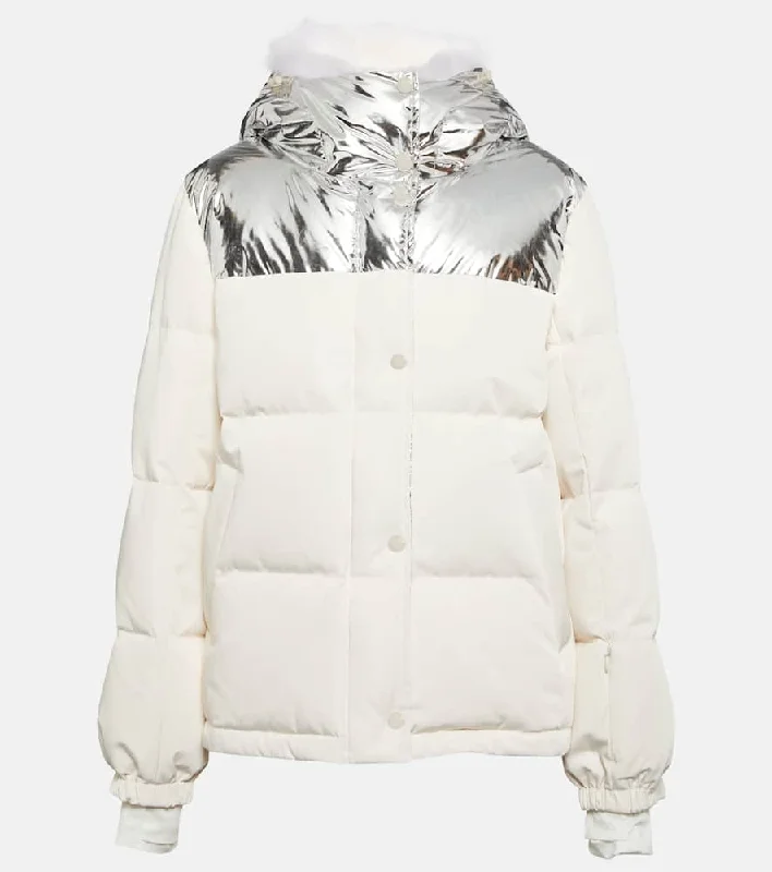 Yves Salomon Shearling-trimmed down jacket Lace Jacket Ribbed Jacket Sequined Jacket