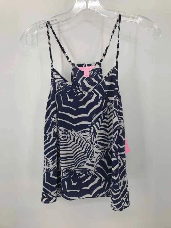 Pre-Owned Lilly Pulitzer Blue Size XS Tank Top soft pink tank
