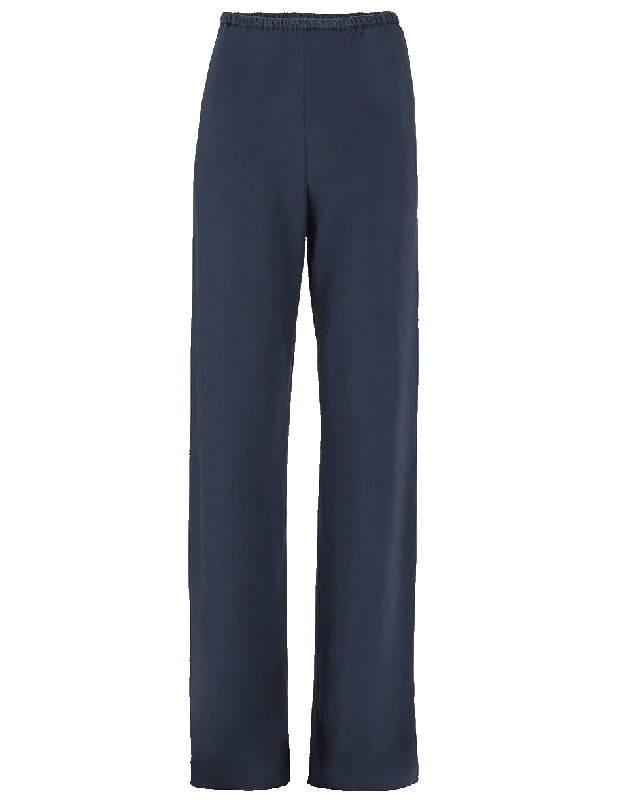 Wide Bias Pull On Pant Casual Track Pants
