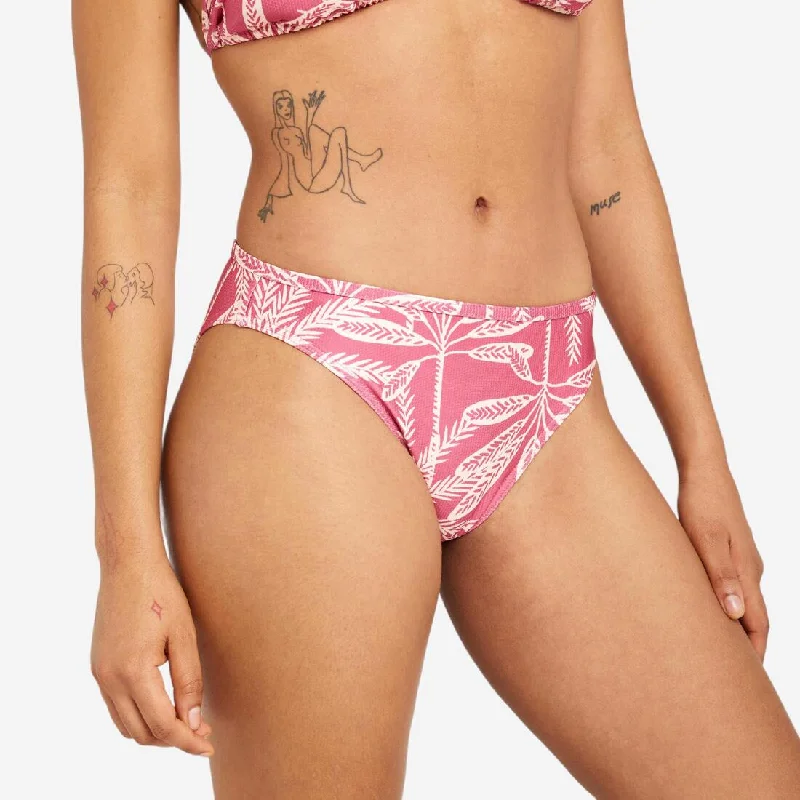 Women's swimsuit bottoms textured briefs - Nina palmer pink Classic Sporty Swimsuit