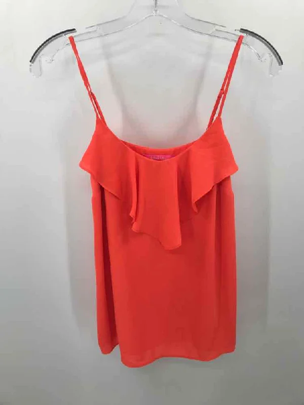 Pre-Owned Lilly Pulitzer Orange Size XS Tank Top spandex blend tank