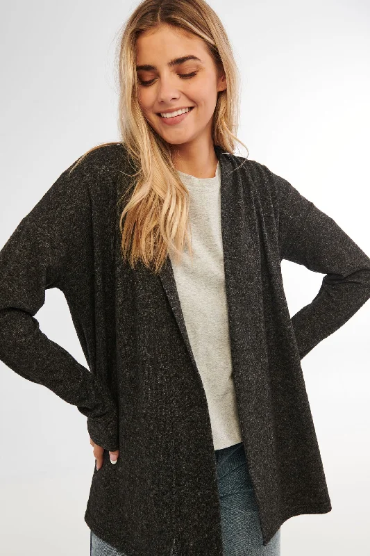 Cardigan en tricot - Femme Mesh Blend Leather Blend Suede Blend