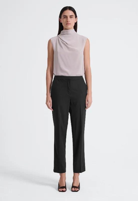 Faber Pant - Black Comfortable Wide-Leg Pants