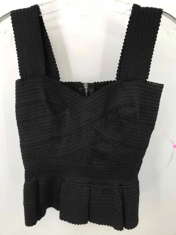 Pre-Owned GOGO TS RooM Black Size XS Tank Top cold shoulder tank