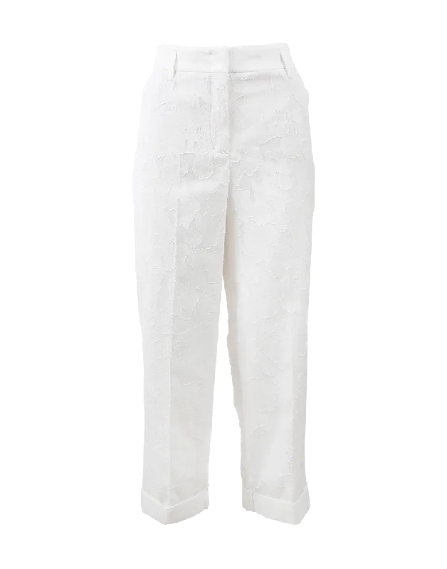 Delicate Fantasy Crop Pant Soft Stretch Trousers