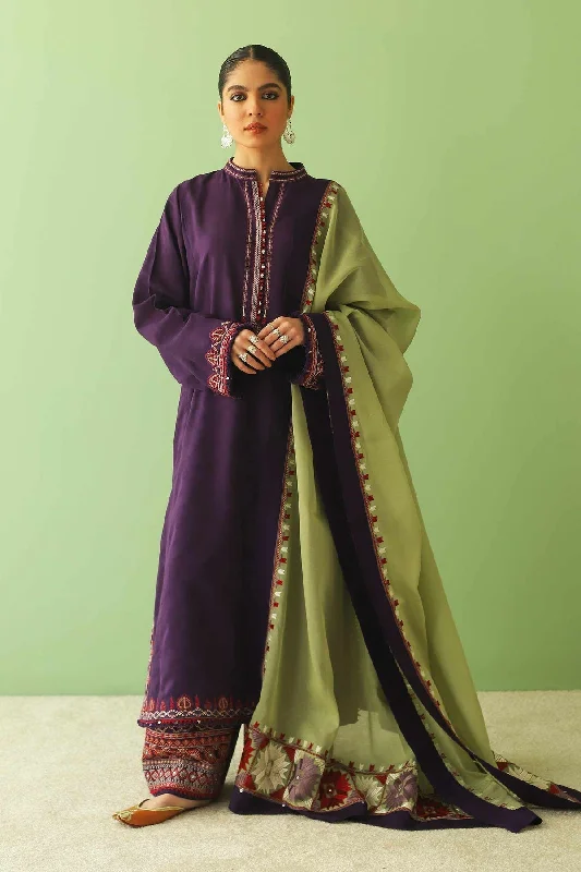 Purple Long Kameez Salwar Suit Pakistani Party Dresses Tunics Versatile functional