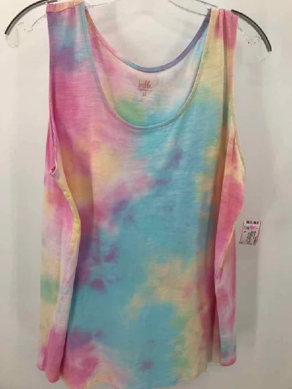 Pre-Owned Belle Kim Gravel Blue Size XL Tank Top fitted tank top