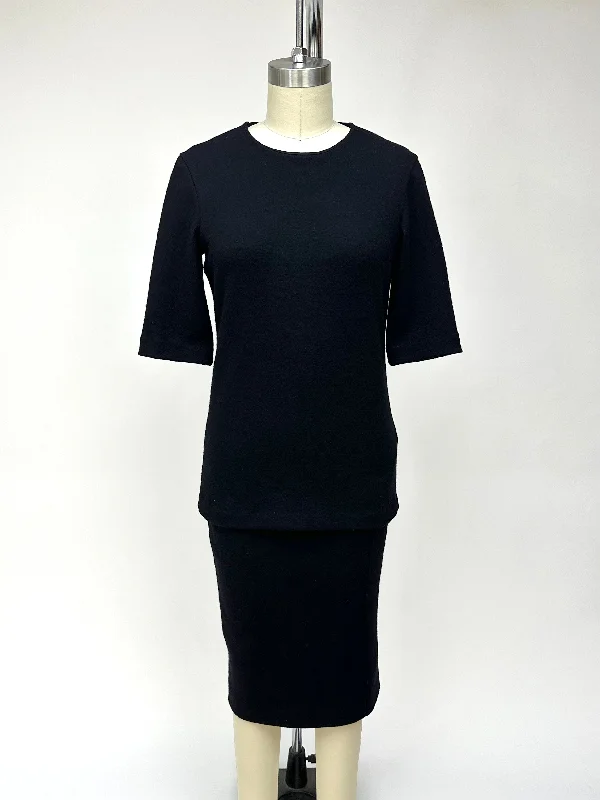 Jil Sander Wool Skirt Set lace skirt elegant