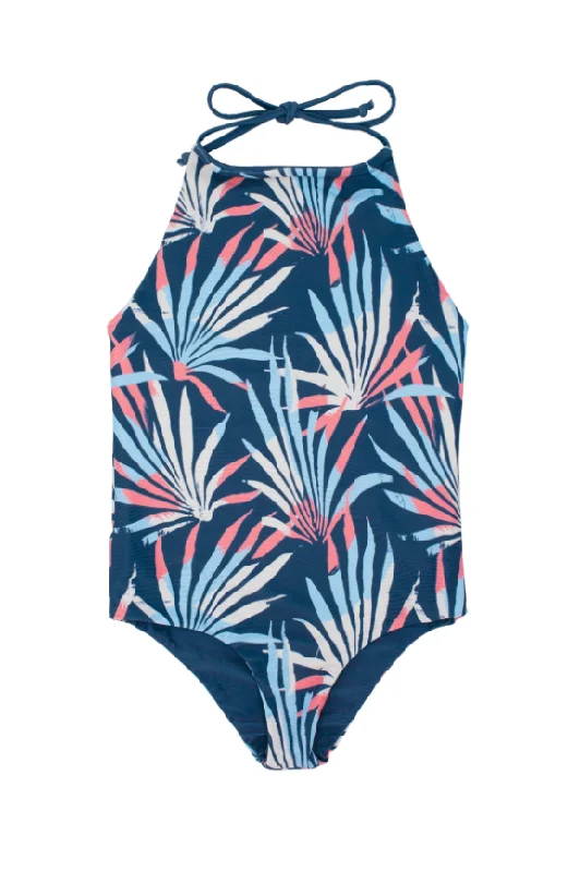 Palm daze Riviera reversible swimsuit Flirty Ruffle Swimsuit