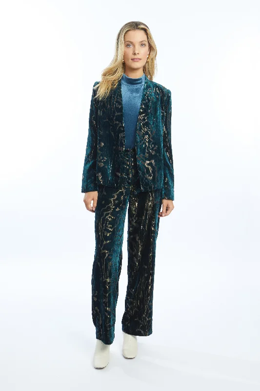 Caballero Elize Jacket in Golden Jade Satin Jacket Silk Jacket Chiffon Jacket
