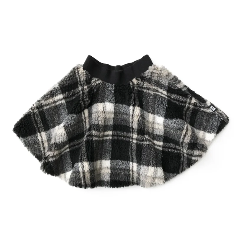 Checked Teddy Circle Skirt modal blend skirt