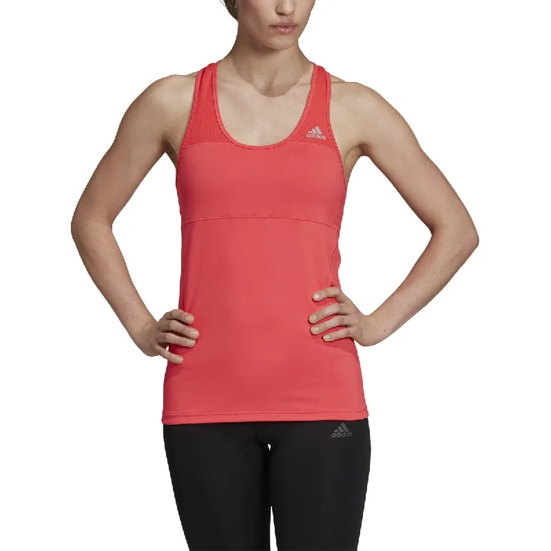 Adidas Climalite Cross Womens Tank Top Shock Red/Shock Red lime green tank