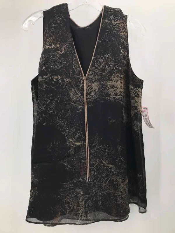 Pre-Owned Lafayette 148 Black Size Large Tank Top flirty tank top
