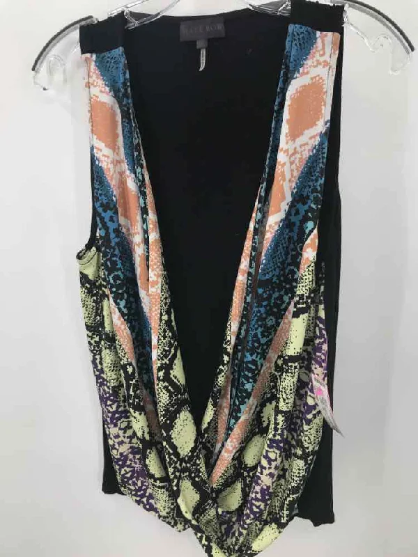 Pre-Owned Hale Bob Black Size Small Tank Top off shoulder tank