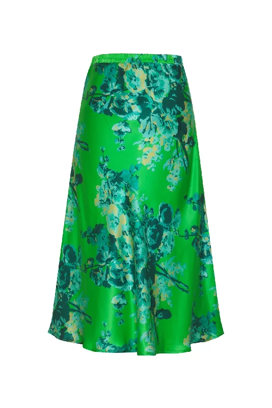 Gold Hawk Napa Flare Skirt high slit skirt
